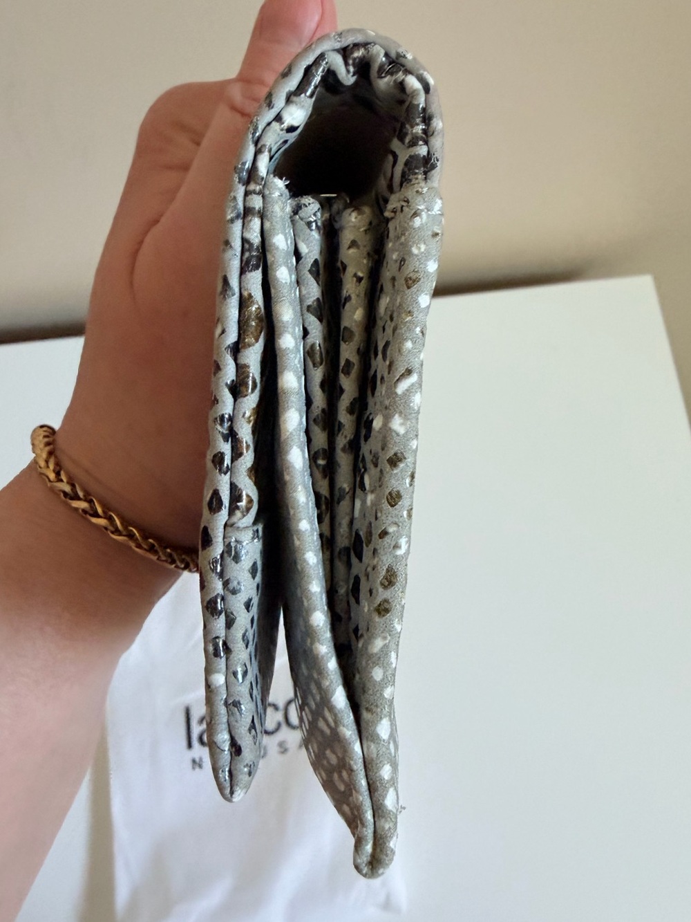 Latico Metallic Snake-Print ELOISE Leather Wallet - COBRA - Picture 4 of 6